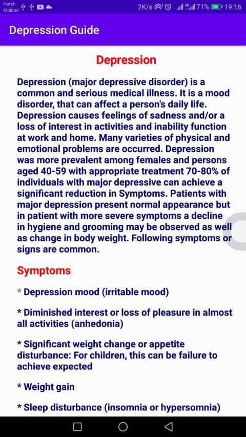 Depression Guide स्क्रीनशॉट 3
