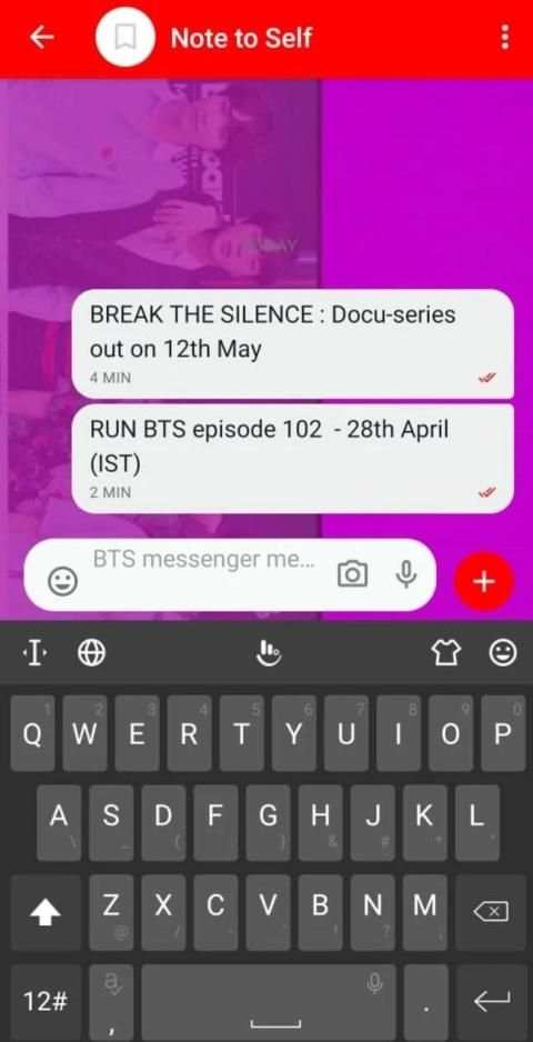 BTS messenger screenshot 3