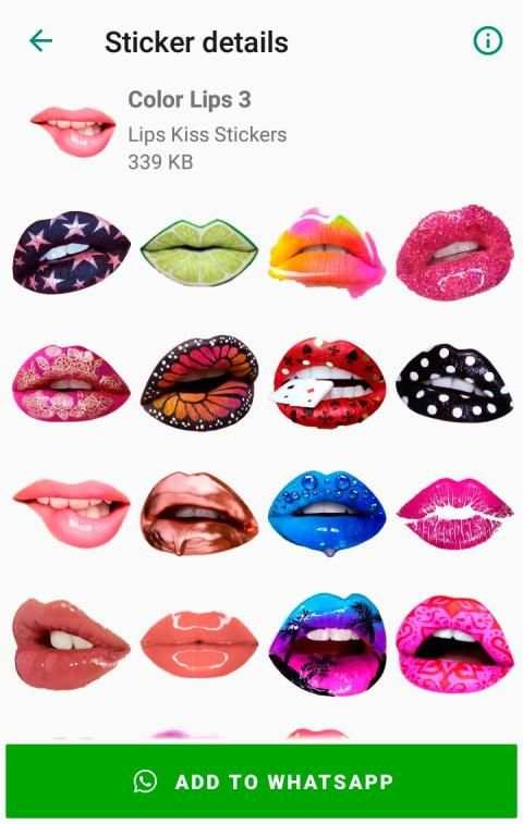 Lips Kiss Stickers for WhatsApp * WAStickerApps screenshot 5