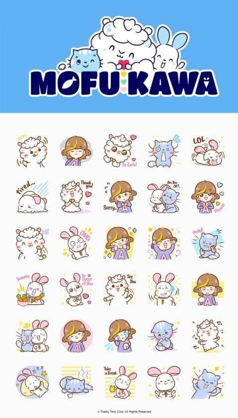 Mofukawa Cute Stickers - WAStickers screenshot 3