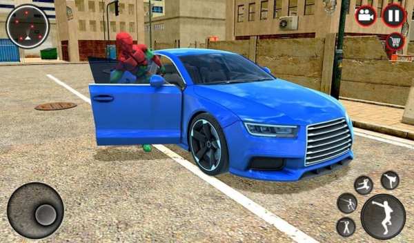 Mutant Spider Rope Hero : Flying Robot Hro Game स्क्रीनशॉट 1