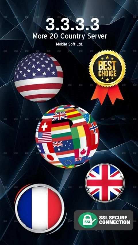 3.3.3.3 VPN - Free VPN, Faster & Safer Internet screenshot 4