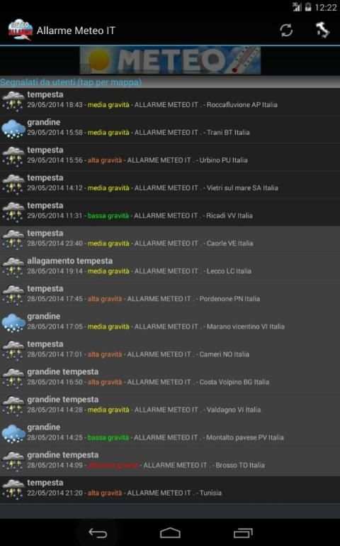 Allarme Meteo IT screenshot 2