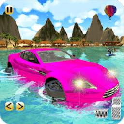 Beach Water Surfing Car Games: Floating Water Car