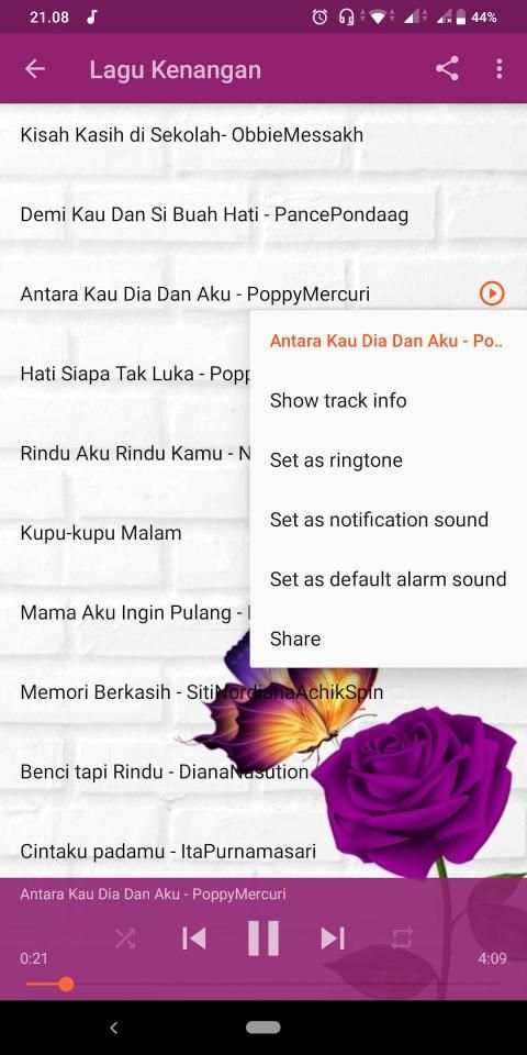 Lagu Kenangan Offline Terbaik screenshot 1