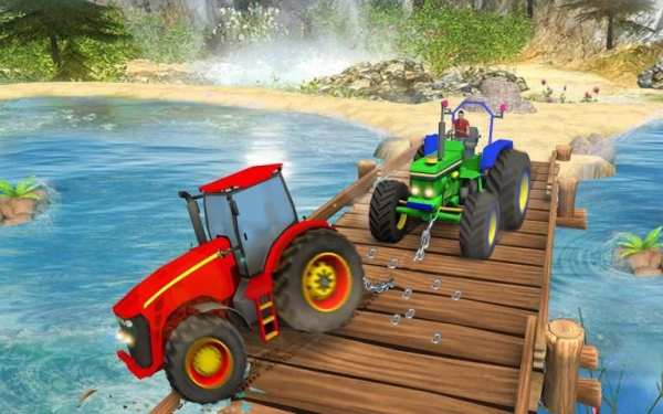 Pull Tractor Games: Tractor Driving Simulator 2019 स्क्रीनशॉट 4
