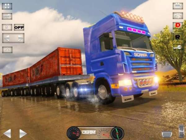 Heavy Truck Drive Simulator:Road Train Transporter स्क्रीनशॉट 5