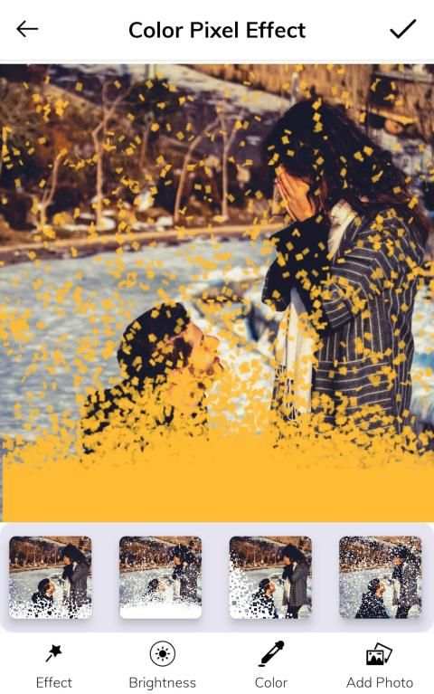 Pixel effect - Shattering photo editor screenshot 2