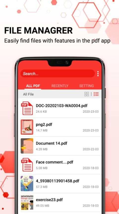 PDF Editor, PDF Reader & PDF App for Android स्क्रीनशॉट 1