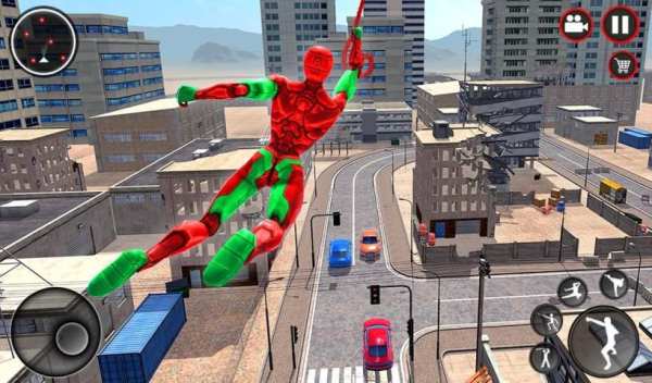 Mutant Spider Rope Hero : Flying Robot Hro Game स्क्रीनशॉट 4