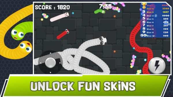 Angry Crawler Worm : Play snake game classic स्क्रीनशॉट 6