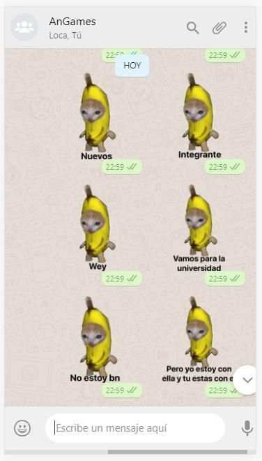 * Gato Banana Stickers WAStickerApps screenshot 2