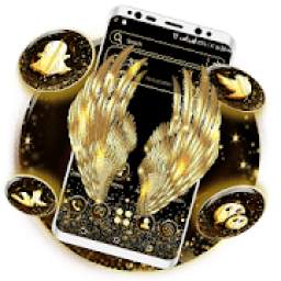 Golden Angel Wings Launcher Theme